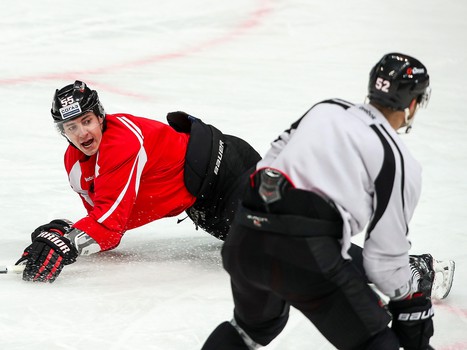 Раскатка «Авангарда» перед матчем со «Слованом»