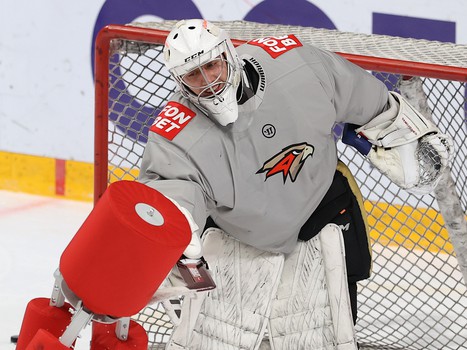 Раскатка «Авангарда» перед матчем с «Автомобилистом»