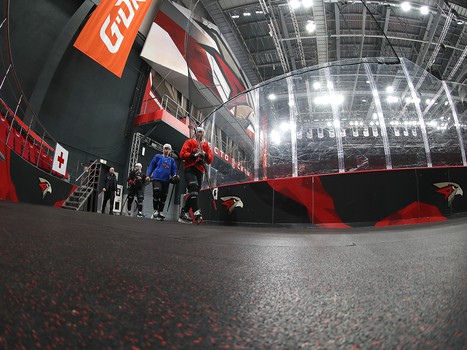 Тренировка «Авангарда» перед выездом