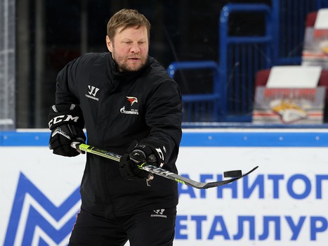 Тренировка «Авангарда» перед пятым матчем серии в Магнитогорске