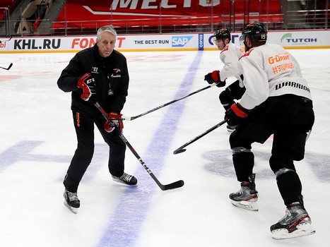 Раскатка «Авангарда» перед матчем с «Нефтехимиком»