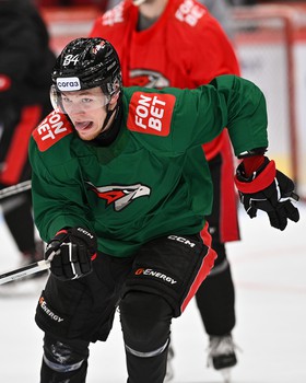 Тренировка «Авангарда» перед матчем с «Куньлунь Ред Стар»