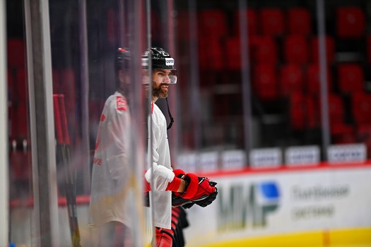 Тренировка «Авангарда» перед матчем с «Адмиралом»