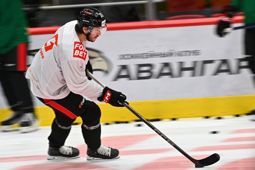 Раскатка «Авангарда» перед матчем с «Автомобилистом»