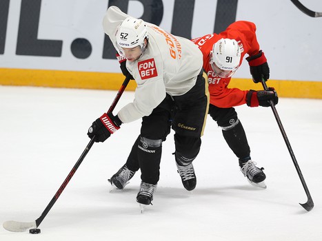 Тренировка «Авангарда» перед выездом