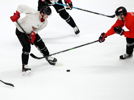 «Белые» vs «красные»: тренировочный матч