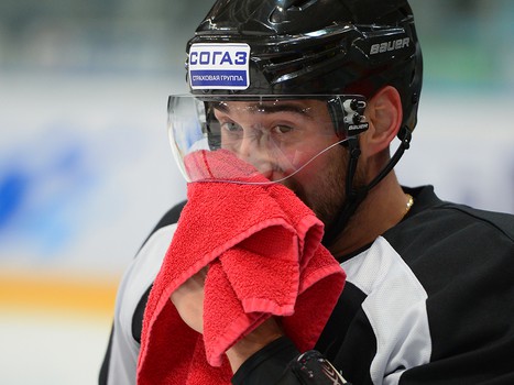 Раскатка "Авангарда" перед матчем с "Атлантом" 12 сентября 2013