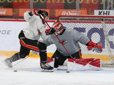 Раскатка «Авангарда» перед матчем с «Барысом»