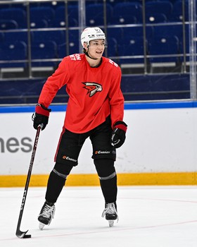 Раскатка «Авангарда» перед третьим матчем серии с «Сибирью» в Новосибирске