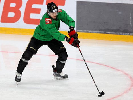 Раскатка «Авангарда» перед матчем с «Металлургом»