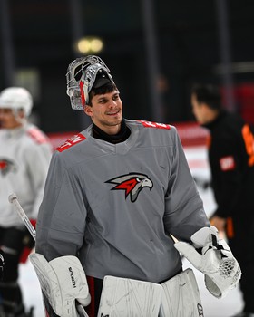 Раскатка «Авангарда» перед матчем в Балашихе