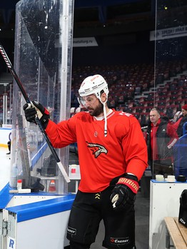 Тренировка «Авангарда» перед шестым матчем серии с «Металлургом»