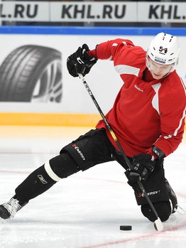 Раскатка "Авангарда" перед выездным матчем с "Динамо" Мск