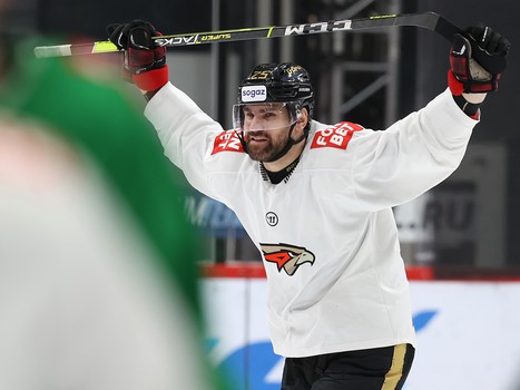 Раскатка «Авангарда» перед матчем с рижским «Динамо»