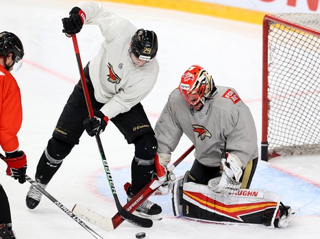 Раскатка «Авангарда» перед четвёртым матчем серии с «Металлургом»