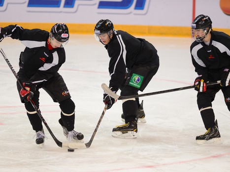 Раскатка "Авангарда" перед матчем с "Локомотивом" 8 сентября 2013