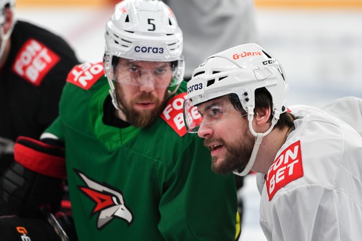 Тренировка «Авангарда» перед матчем в Нижнекамске