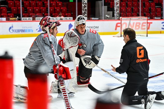 Тренировка «Авангарда» в Омске
