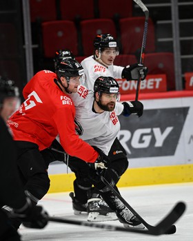 Раскатка «Авангарда» перед матчем с ХК «Сочи»