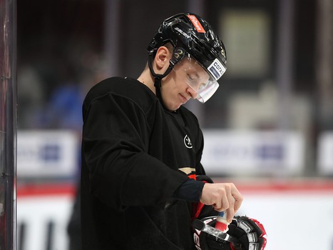 Раскатка «Авангарда» перед матчем с «Нефтехимиком»