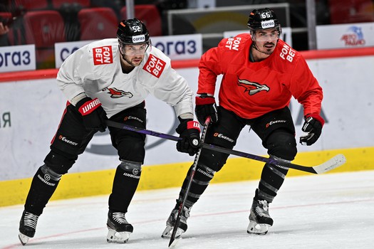 Раскатка «Авангарда» перед пятым матчем серии с «Сибирью»