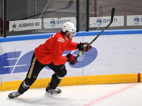 Тренировка «Авангарда» перед матчем во Владивостоке