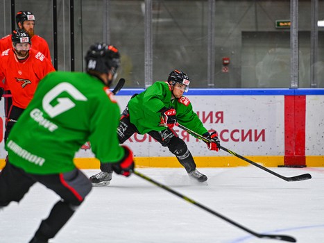 Тренировка «Авангарда» перед турниром Пучкова