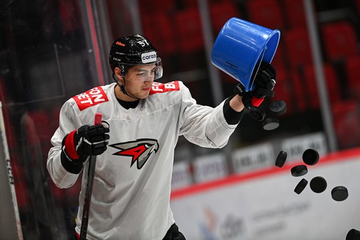 Раскатка «Авангарда» перед матчем с «Автомобилистом»