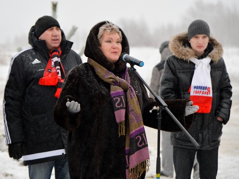 Открытие аллеи, посвященной 65-летию омского хоккея