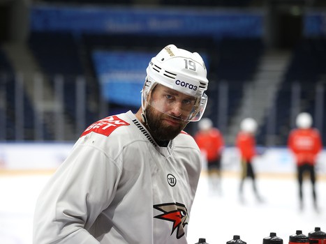 Раскатка «Авангарда» перед выездным матчем с московским «Динамо»