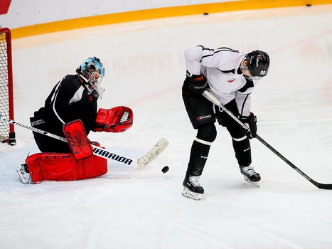 Раскатка «Авангарда» перед матчем с «Торпедо»