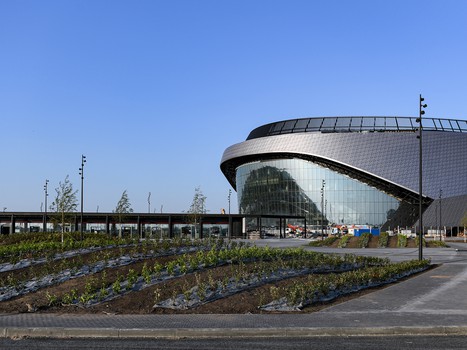 Строительство G-Drive Арены: июль