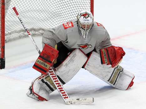 Раскатка «Авангарда» перед матчем в Хабаровске