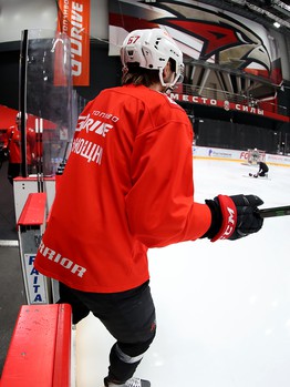 Тренировка «Авангарда» перед выездом