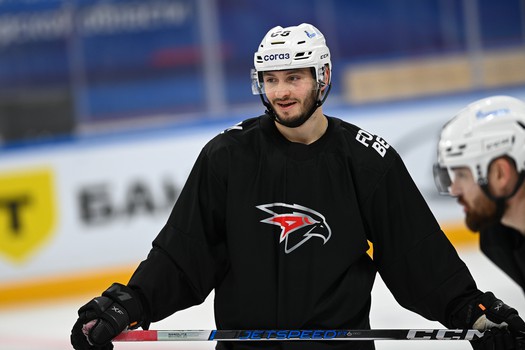 Тренировка «Авангарда» перед матчем в Тольятти