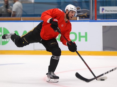 Раскатка «Авангарда» перед матчем в Сочи