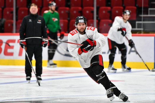 Раскатка «Авангарда» перед матчем с «Металлургом»