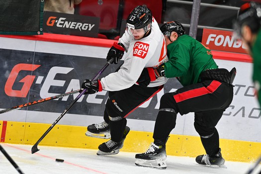 Раскатка «Авангарда» перед матчем с «Нефтехимиком»