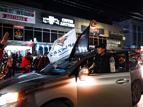 Омск празднует чемпионство «Авангарда»!