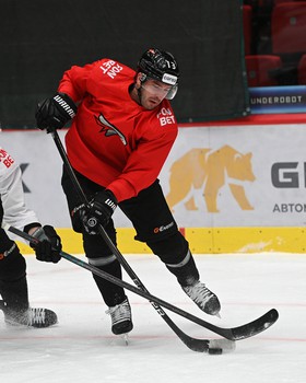 Тренировка «Авангарда» перед матчем с «Адмиралом»