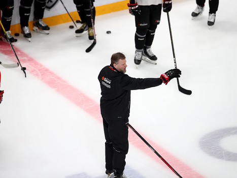 Раскатка «Авангарда» перед матчем с «Металлургом»