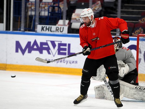 Тренировка «Авангарда» перед третьим матчем серии с «Металлургом»