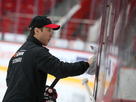 Раскатка «Авангарда» перед матчем с «Барысом»