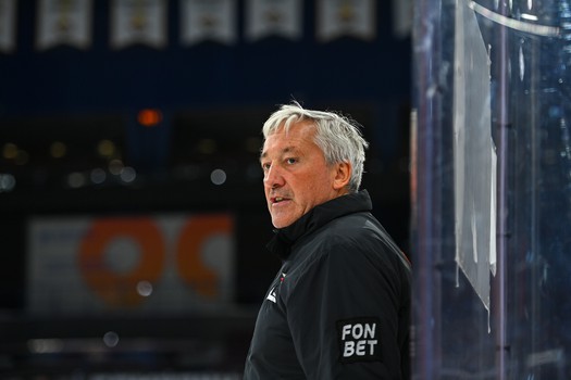 Раскатка «Авангарда» перед матчем в Магнитогорске