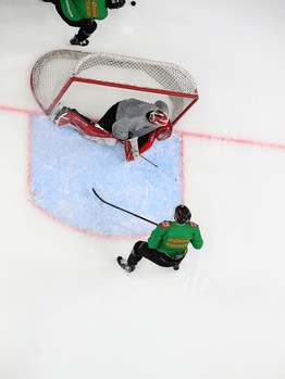 Раскатка «Авангарда» перед матчем с рижским «Динамо»