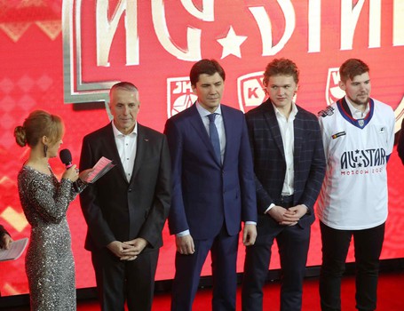 «Авангард» на церемонии представления участников ФОНБЕТ Матча Звезд КХЛ 2020