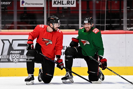 Раскатка «Авангарда» перед матчем с «Трактором»