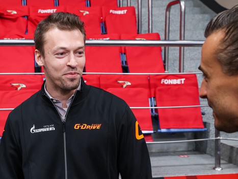 Даниил Квят на тренировке «Авангарда»