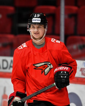 Раскатка «Авангарда» перед матчем с «Металлургом»