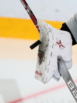 Раскатка «Авангарда» перед матчем с минским «Динамо»